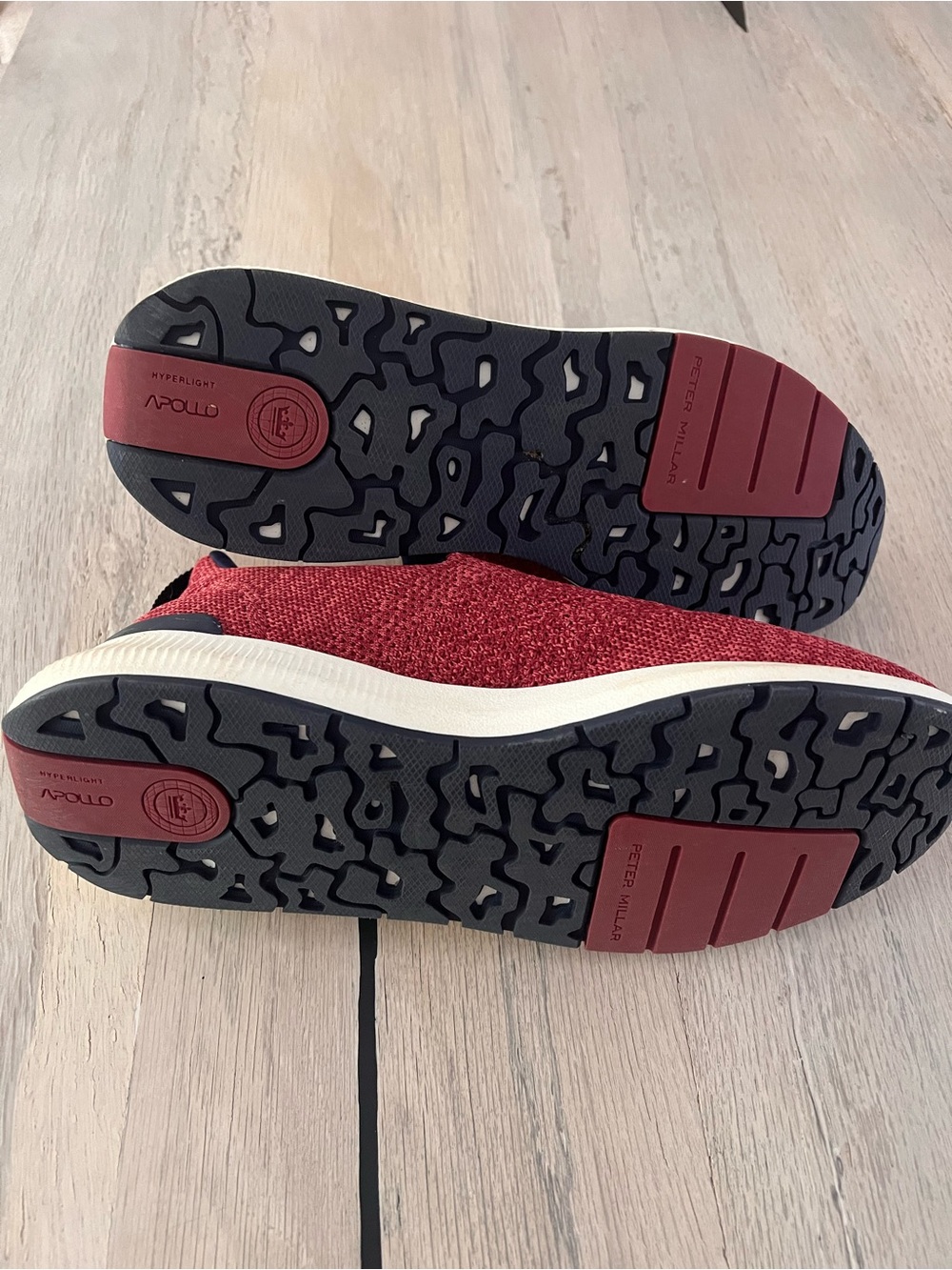 Peter Millar Crown Sport Men's Hyperlight Apollo Sneakers Clared Red Size 12.5 - Picture 4 of 10